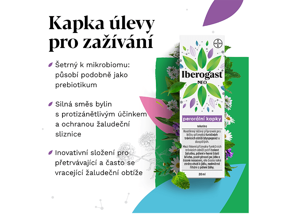 Iberogast NEO - Kapka úlevy pro zažívání